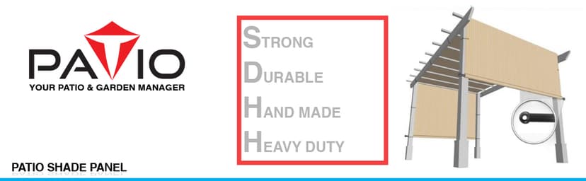 Patio Paradise 10' x 12' Pergola Canopy Replacement Cover Shade Cloth with Grommets Weighted Rods Outdoor Sun Shade Screen UV Block for Gazebo Backyard Deck Porch Balcony, Brown