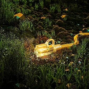 HUANCHAIN 12/3 Gauge Heavy Duty Outdoor Extension Cord 100 ft Waterproof with Lighted end, Flexible Cold-Resistant 3 Prong Electric Cord Outside, 15Amp 1875W 12AWG SJTW, Yellow, ETL