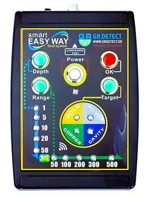 Adults Professional Underground Metal Gold Detector Intelligent Operation Silver Copper Finder High Precision Rapid Positioning Jewelry Ore Detector Gold Mine Hunter Treasure Scanner