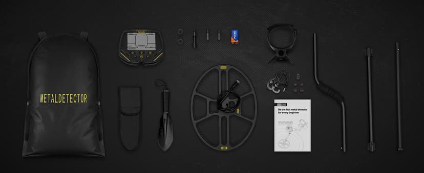 14" Metal Detector for Adults Professional, Double-D Metal Detectors with Higher Sensitivity, Waterproof Metal Detector with IP68 Search Coil, DISC & Pinpointer Metal Detector Modes