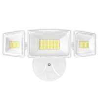 Onforu 60W Flood Lights Outdoor, 6000LM Brightness Security Lights Switch Controlled, 3 Adjustable Heads, IP65 Waterproof, 6500K Wall Mount Exterior LED Flood Light