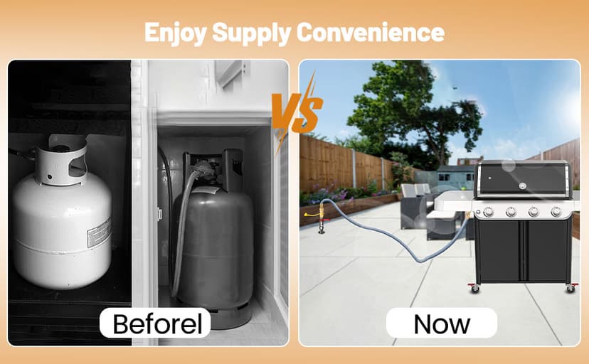 3/4 Natural Gas Hose For Generator 56FT, 3/4" ID Natural Gas Quick Connect Hose, Patio Heater, Grill Griddle, And Outdoor Ng/Lp Propane Appliance