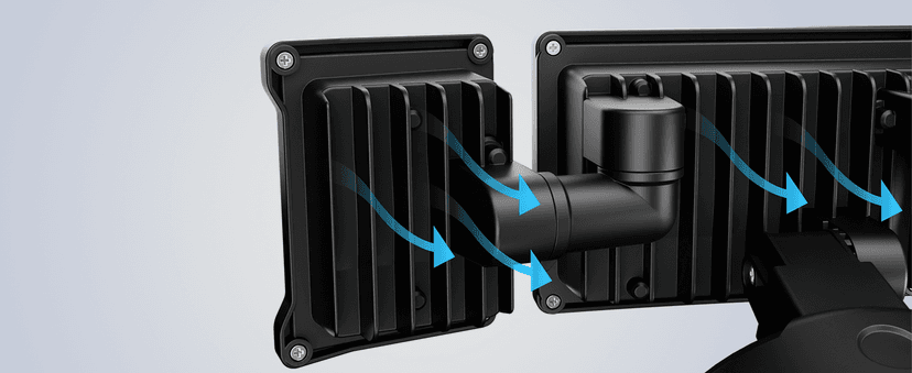 Olafus 60W Flood Lights Outdoor, Switch Controlled 6000LM LED Security Lights, IP65 Waterproof Outside Floodlights, 6500K Exterior Flood Light Fixture Wired for House Yard Porch Eave Black