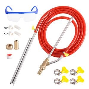 Rdutuok Pressure Washer Sandblasting Kit,Sand blaster for pressure washer with Replacement Nozzle Tips,Protect Glasses,1/4 Inch Quick Disconnect 5000 PSI for Abrasive Cleaning