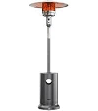 EAST OAK 50,000 BTU Patio Heater with Sand Box, Table Design, Double-Layer Stainless Steel Burner, Wheels, Triple Protection System, Outdoor Heater for Home and Residential, Polar Night