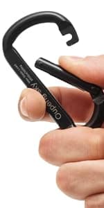 Carabiner Clip, 855lbs,3" Iron Heavy Duty Caribeaners for Hammocks, Camping Accessories,Hiking,Keychains,Outdoors and Gym etc,D Shaped Spring Hook Small Carabiners for Dog Leash,Harness and Key Ring.