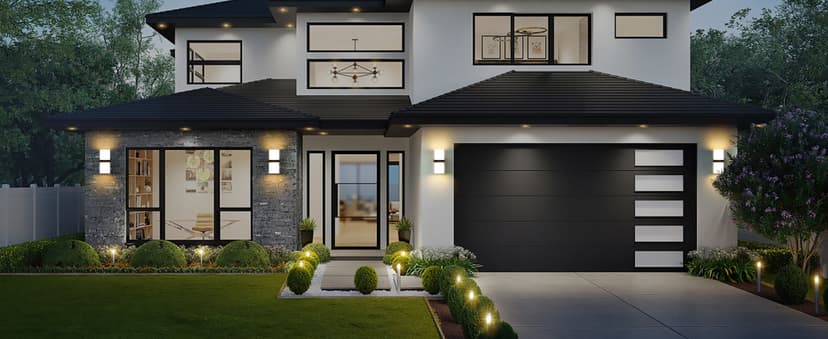 LUTEC Cuba 3000K 1100LM LED Integrated Porch Wall Light Outdoor and Indoor Bedroom LED Wall Lantern Sconce-Black