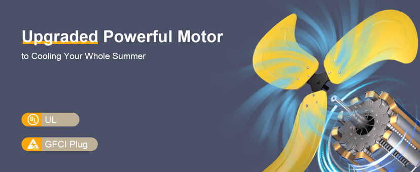 9600 CFM 30" Outdoor Wall Mount Misting Fans, High Velocity 3-Speed Waterproof Professional Oscillating Wall Fan, Heavy Duty Industrial Fan for Commercial, Garage, Warehouse, UL Listed