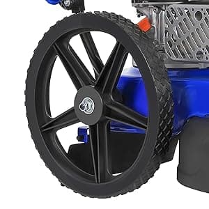 BILT HARD Walk Behind String Trimmer, 170cc 4-Cycle Gas Brush Hog Mower, 22 Inch Cutting Diameter, Push Weed Eater with 14 Inch Flat Free Wheels, Brush Cutter for Farm, Lawn, Yard