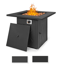 Magshion Portable Tabletop Patio Heater, 11,000 Btu Outdoor Heaters Stainless Steel Outside Gas Heater with Safety Tilt Switch and Burner Screen Guard for Commercial and Residential (Silver)