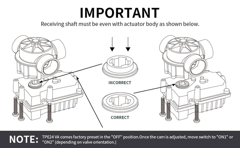 TPE24 VA Valve Actuator Replacement, 24-Volt Valve Actuator Control, Valve Actuator, for Use with Hayward/Jandy/Compool Valves, Suitable for Pool/Spa
