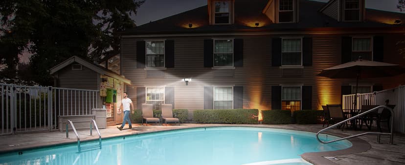 LUTEC 72W 7500LM LED Security Lights Motion Sensor Light Outdoor, 5000K Daylight, IP65 Waterproof, Dusk to Dawn, 3-Head Motion Detected Flood Light for Garage, Yard, Porch(Black)