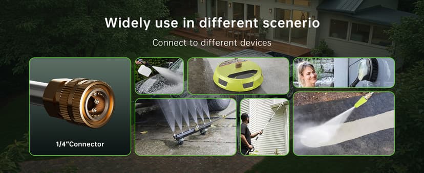 Pressure Washer, 4800PSI 3.0 GPM Max Electric Power Washer with Foam Cannon 48FT Total Long High Pressure Washer for Cars, Fences, Patios, Decks, Patios and Driveway Powerwasher