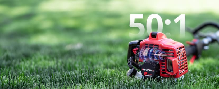 AM4532 Gas Brush Cutter & Trimmer – High-Powered 2-Stroke Engine, Dual Cutting Heads, Lightweight & Easy to Use