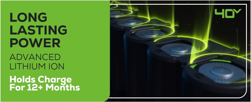 Greenworks 40V 16" Cordless (Push) Lawn Mower (75+ Compatible Tools), 4.0Ah Battery and Charger Included