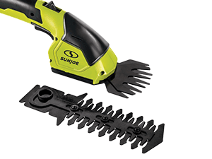 Sun Joe HJ604C Cordless Grass Shear + Shrubber Handheld Trimmer, (w/Battery + Charger Included), 7.2V, Black