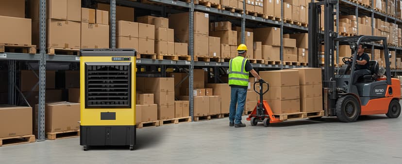 4800CFM Swamp Cooler,42IN Evaporative Air Cooler with Continuous Auto Fill,10.6-Gal Water Tank,3 Ice Packs,Portable Evaporative Cooler for Outdoor Patio Garage Commercial Industrial Use