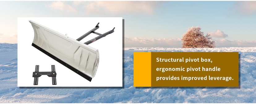 KUAFU Snow Plow Blade Universal Kit Steel Adjustable 48" Complete Universal Kit Package Compatible with ATV Honda Kawasaki Polaris Aeon Crossland Arctic-Cat Alterra (You Will get 2 Packages)