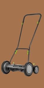 Earthwise 1715-16EW 16-Inch 7-Blade Push Reel Lawn Mower, Grey