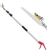 FLORA GUARD 10-Inch Folding Hand Saw, Heavy Duty Pruning Saw with Multi-Level Razer Teeth for Wood Cutting, Tree Trimming, Professional Camping Gardening Tools