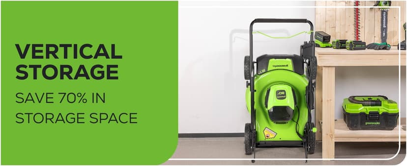 Greenworks 80V 21" Brushless Cordless (Push) Lawn Mower (75+ Compatible Tools), 4.0Ah Battery and 60 Minute Rapid Charger Included