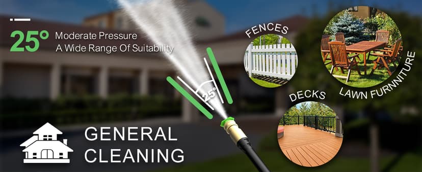 AgiiMan Electric Pressure Washer - 4800PSI Max 3.2 GPM Power Washer with 35FT Power Cord, 20FT Hose, Soap Tank, High Pressure Washer Electric Powerd Car Cleaning for Garden, Patios, Yard, Green