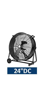 BILT HARD 3900 CFM 18" High Velocity Pedestal Oscillating Fan, 3-Speed Heavy Duty Metal Standing Shop Fan with Aluminum Blades for Commercial, Residential, and Garage, UL Listed