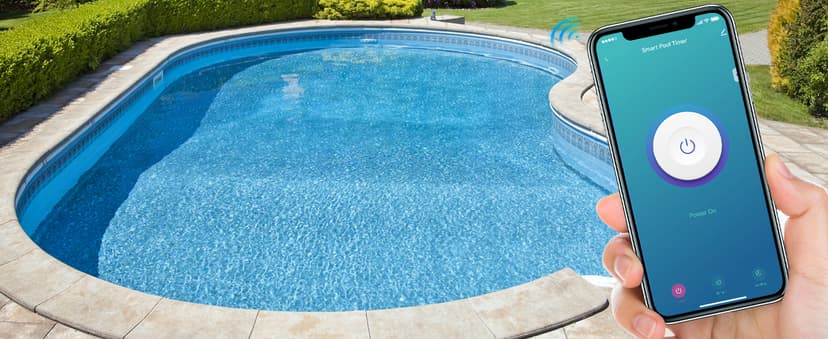 Suraielec Pool Timer, WiFi Smart Pool Pump Timer, 120, 240, 277 VAC, 40 AMP, Outdoor Heavy Duty Metal Casing Pool Control, Wireless Electric Switch Box for Pumps, Water Heater, Spa, Light