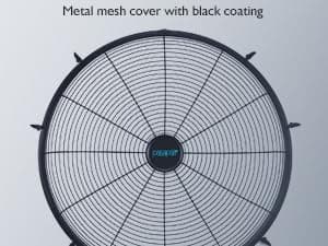 5600 CFM 20" High Velocity Outdoor Misting Fan, Standing Fans for Patio Waterproof, Cooling Floor Fan 3-Speed, 360°Oscillation, Adjustable Height, 2 Casters, Heavy Duty Metal Industrial Fan