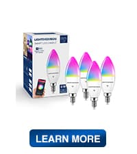 Smart Light Bulbs 75W Equivalent, 1100LM 12W RGBCW BR30 E26 Recessed Flood Light Bulb Compatible with Alexa/Google Assistant/Smart Life, No Hub Required, 2.4G WiFi, ETL Listed, 4PCS