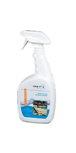 A011-J5R-1Qspry Ready-to-Use Enzyme Cleaner Spray Bottle for Pools, 1-Quart, Translucent light yellow liquid