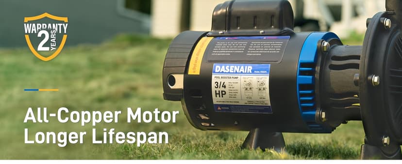 Booster Pump,3/4 HP Pure Copper Motor with Dual Voltage(115V or 230V),IPX4 Waterproof Compatible for Pressure Side Pool Cleaners Vac-Sweep 280,380,3900