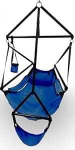 Hammaka Hanging Hammock Air Chair, Wooden Dowels, Tan