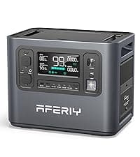 AFERIY P210 Portable Power Station 2400W (4800W Peak),2048Wh LiFePO4 Battery Generator with 1100W AC Charging & 500W Solar Charging,for Home Backup,Power Outages, Camping (Solar Panel Optional)