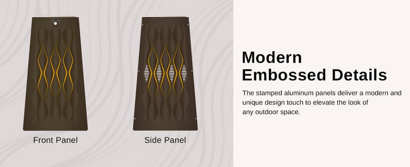 EAST OAK Pyramid Patio Heater, 48,000 BTU Outdoor Patio Heater, Quartz Glass Tube Propane Heater for Commercial & Residential, Triple Protection System, With Wheels, 2024 Upgrade, Bronze