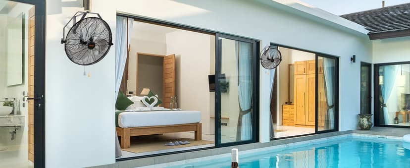 VEVOR 18 Inch Wall Mount Fan, 3-Speed IP44 Waterproof Industrial Fan, Max. 4150 CFM for Outdoor, Commercial, Residential, Greenhouse, Workshop, ETL Listed, 2-Pack