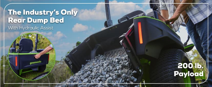 Greenworks 80V 60" Zero Turn, (2) 12.0Ah + (4) 8.0Ah Batteries + Wall Charger