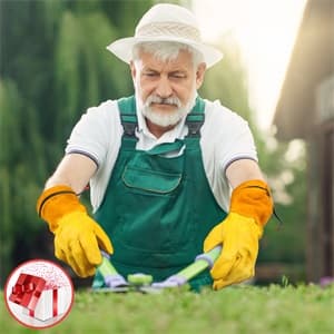 Long Gardening-Gloves Women/Men-Thorn proof Rose Pruning Heavy Duty Gauntlet-L