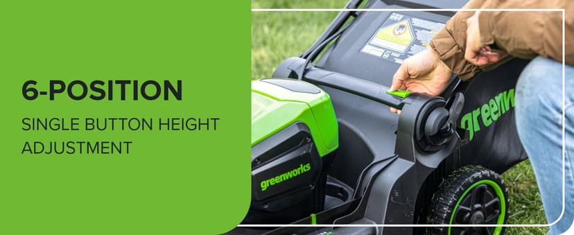 Greenworks 60V 17" Brushless (Push) Lawn Mower, 4.0Ah Battery and 3A Charger