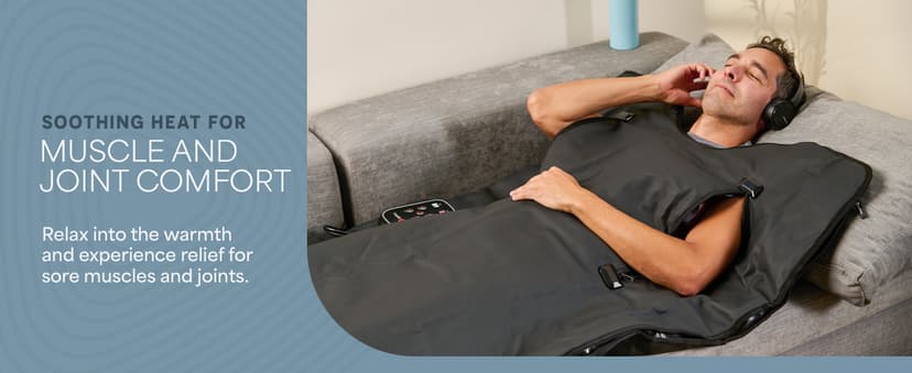 LifePro Infrared Sauna Blanket for Detox & Relaxation – Portable Far Infrared at Home Sauna for Detox, Muscle Tension Release, and Recovery – RejuvaWrap Series with Adjustable Heat Settings