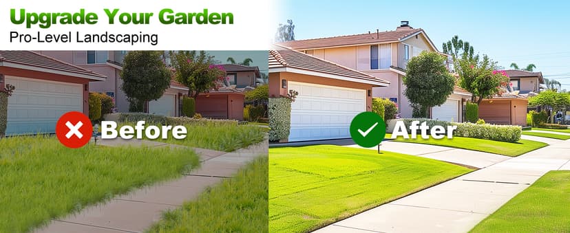 Wheel Rotary Edger Lawn Tool, Manual Grass Edger Trimmer with Adjustable 31.5-60 Inch Stainless Steel Handle, Weed Edger for Sidewalks, Driveways, Garden, Yard, Landscaping, Ergonomic