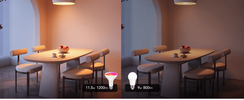 Govee Smart Light Bulbs, 1200 Lumens Dimmable BR30 Bulbs, RGBWW Color Changing Light Bulb, Flood Light Bulbs Work with Alexa, Google Assistant, WiFi & Bluetooth LED Bulbs, Music Sync, 2 Pack