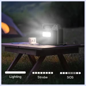 SinKeu Portable Power Station 122.8Wh, LiFePO4 Battery Solar Generator for Home Use, 150W Power Bank with AC Outlet for Camping, RV, Emergency Backup