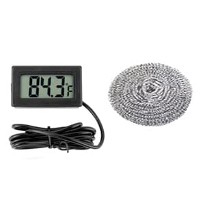 Immersion Water Heater,with 304 Stainless Steel Cover Intelligent Temperature Control and Digital LCD Thermometer Portable Bucket Heater Heat 5 Gallons of Water in Minutes