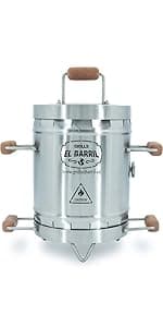 Grill & Smoker Barrel (MEDIUM)| 100% Stainless Steel Barrel | You can Grill, Smoke, Roast & Bake| Smokeless, Even Heat Distribution & Perfect Preservation for Your Meats, Charcoal