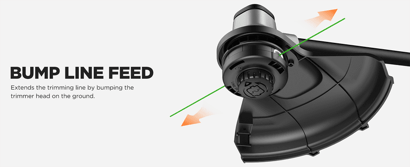 Litheli 2x20V 14" Brushless Cordless String Trimmer, Battery Powered Weed Eater, U20 Series Grass Trimmer with 2.5Ah Battery, Dual Line Bump Feed for Lawn Trimming, Lawn Care