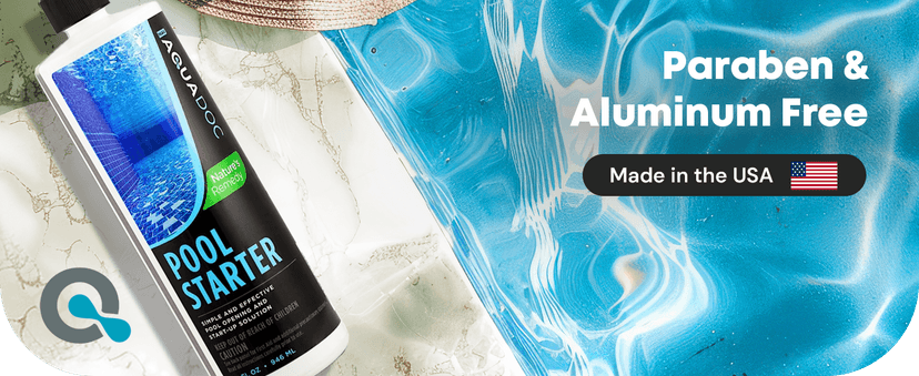 Pool Opening Chemical - 32oz for up to 30,000 gallons - Pool Starter Kit for Above Ground & Inground Pools - AquaDoc Pool Chemicals Made in USA