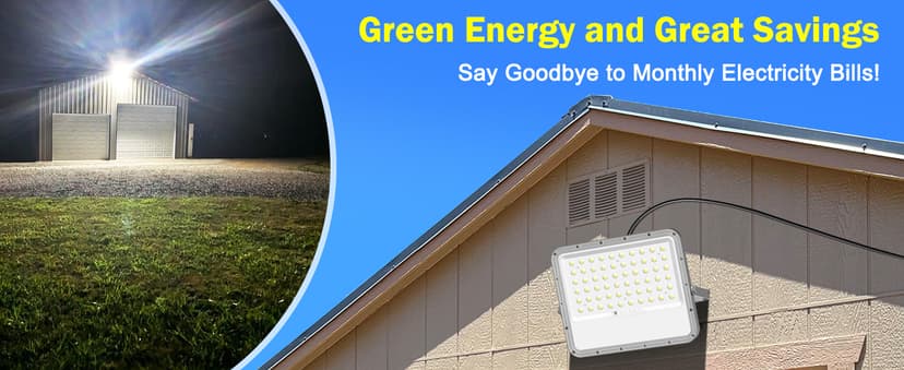 Engrepo Solar Lights Outdoor 10000LM Auto On/Off Dusk to Dawn Light with 20000mAh Battery, IP65 Waterproof Outside Solar Powered Security Flood Light with Remote Control for Wall Porch Shed Barn.
