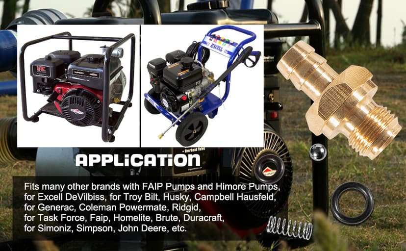 Pressure Washer Chemical Soap Injector Kit Fits for Briggs & Stratton, Homelite, Ryobi & Husky Replaces 190593GS 190635GS & 203640GS (2 Set)