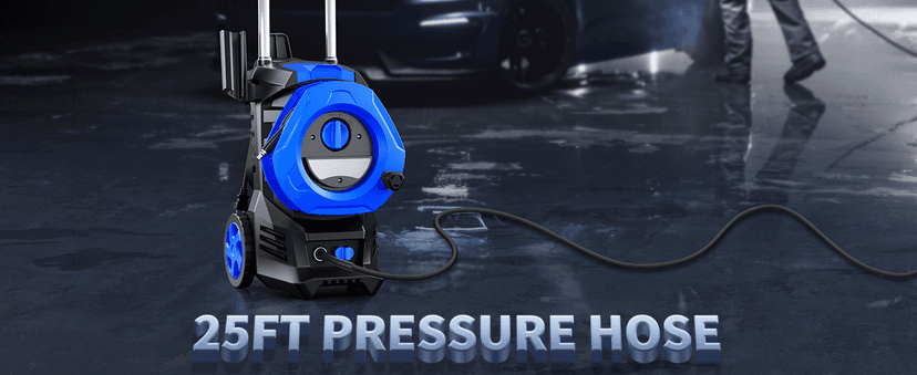 Electric Pressure Washer 4800 PSI 3.5 GPM, 2000W High Pressure Power Washer with 4 Nozzles & Foam Cannon, Portable Cleaner for Car, Driveway, Patio, Fence, Outdoor Cleaning